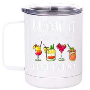 Funny Cruise Gifts Blame It On The Drink Package  12 oz Stainless Steel Tumbler Cup