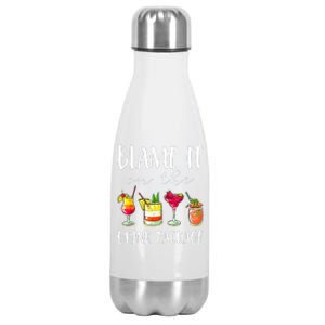 Funny Cruise Gifts Blame It On The Drink Package  Stainless Steel Insulated Water Bottle