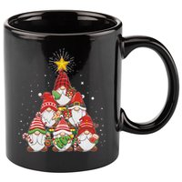 Funny Christmas Gnome Tree 11oz C Handle Ceramic Mug