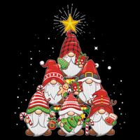 Funny Christmas Gnome Tree 16 in Basic Backpack