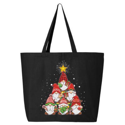 Funny Christmas Gnome Tree 25L Jumbo Tote