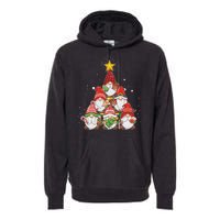 Funny Christmas Gnome Tree Premium Hoodie