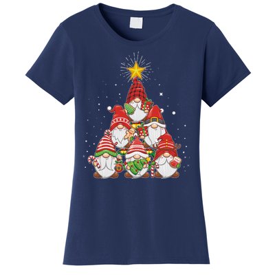 Funny Christmas Gnome Tree Women's T-Shirt