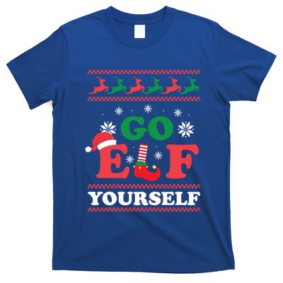 Funny Christmas Go Elf Yourself Xmas Pun Holiday Humor Gifts T-Shirt