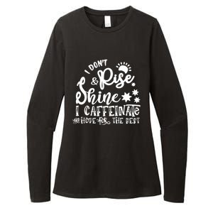 Funny Coffee Gift Coffee Lover Saying Gift For Her Mom Wine Gift Womens CVC Long Sleeve Shirt