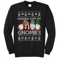 Funny Christmas Gnome Hanging With My Gnomies Family Pajamas Sweatshirt