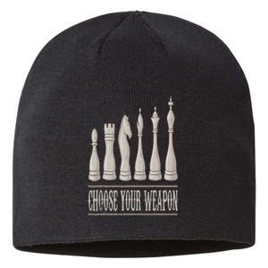 Funny Chess Gift For Chess Love Cool Player Sustainable Beanie