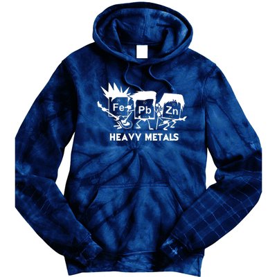 Funny Chemistry Gift Heavy Metals Tie Dye Hoodie