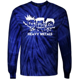 Funny Chemistry Gift Heavy Metals Tie-Dye Long Sleeve Shirt