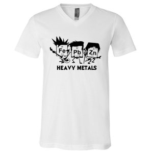 Funny Chemistry Gift Heavy Metals V-Neck T-Shirt