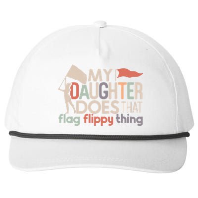 Funny Color Guard Mom Dad My Daughter Does That Flag School Snapback Five-Panel Rope Hat