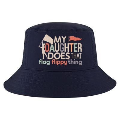 Funny Color Guard Mom Dad My Daughter Does That Flag School Cool Comfort Performance Bucket Hat