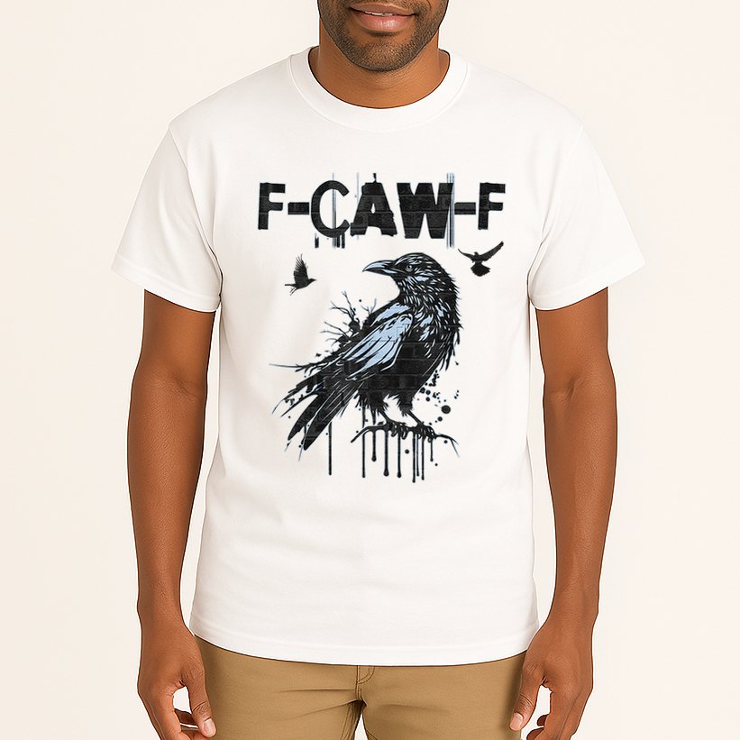F-CAW-F Crow Grunge Adult Humor  Tall T-Shirt