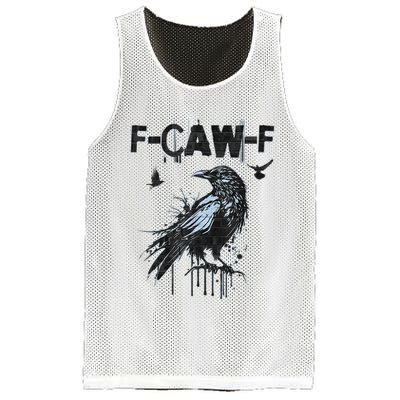 F-CAW-F Crow Grunge Adult Humor  Mesh Reversible Basketball Jersey Tank