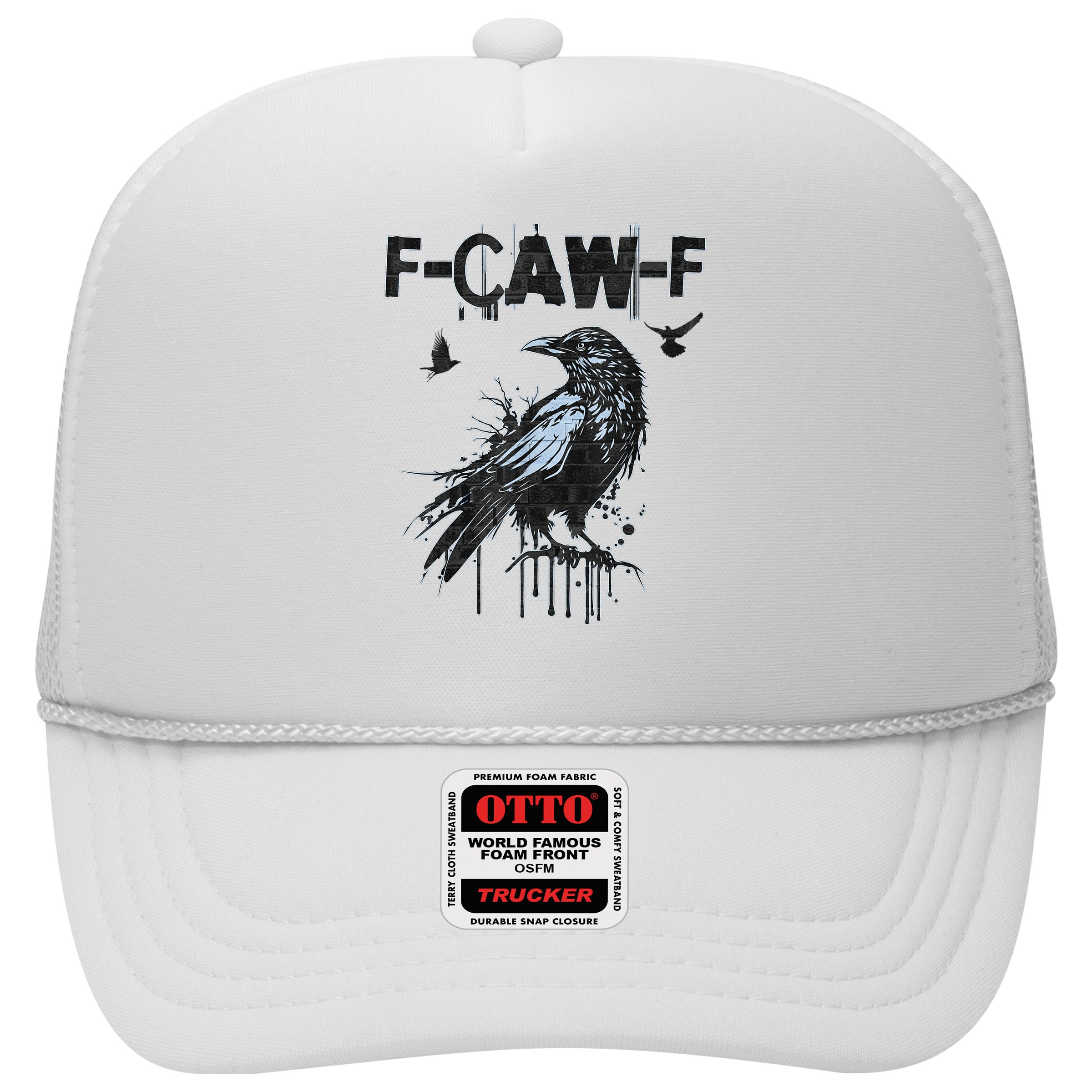 F-CAW-F Crow Grunge Adult Humor  Hat