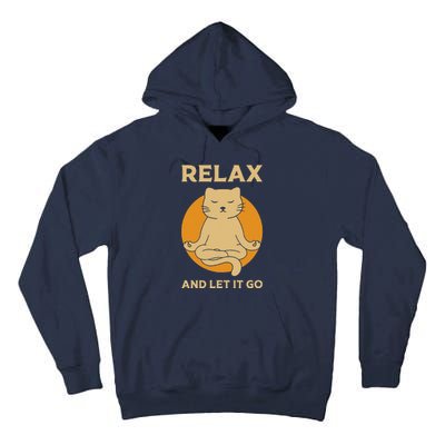 Funny Cat Graphic Yoga Zen Meditation Tall Hoodie