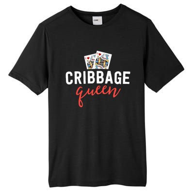 Funny Cribbage Gift Cribbage Queen Player Mom Gift Great Gift Tall Fusion ChromaSoft Performance T-Shirt