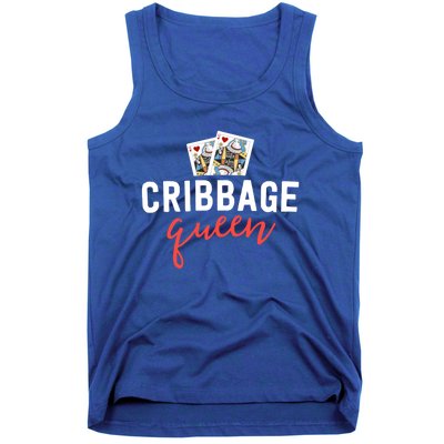 Funny Cribbage Gift Cribbage Queen Player Mom Gift Great Gift Tank Top