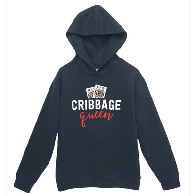 Funny Cribbage Gift Cribbage Queen Player Mom Gift Great Gift Urban Pullover Hoodie