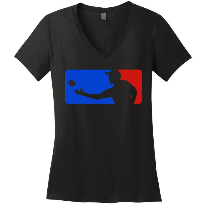 Funny Cornhole Gift For Men Women Bean Bag Toss Game Players Women's V-Neck T-Shirt