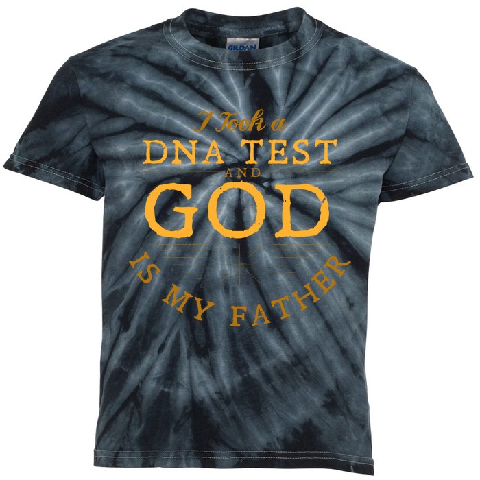 Funny Christian Gift Catholic Pastor God Is My Father Faith Kids Tie-Dye T-Shirt