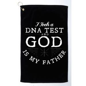 Funny Christian Gift Catholic Pastor God Is My Father Faith Platinum Collection Golf Towel