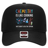 Funny Chemist Gifts Chemistry Is Like Cooking Science Nerd High Crown Mesh Back Trucker Hat