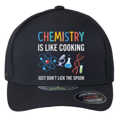 Funny Chemist Gifts Chemistry Is Like Cooking Science Nerd Flexfit Unipanel Trucker Cap