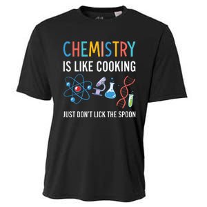 Funny Chemist Gifts Chemistry Is Like Cooking Science Nerd Cooling Performance Crew T-Shirt