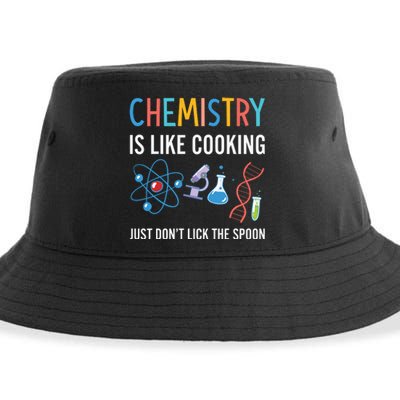 Funny Chemist Gifts Chemistry Is Like Cooking Science Nerd Sustainable Bucket Hat