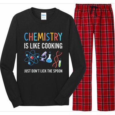 Funny Chemist Gifts Chemistry Is Like Cooking Science Nerd Long Sleeve Pajama Set