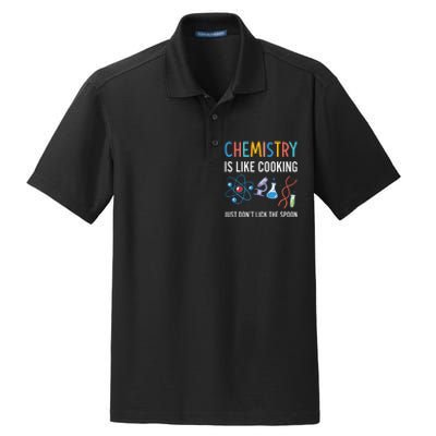 Funny Chemist Gifts Chemistry Is Like Cooking Science Nerd Dry Zone Grid Polo