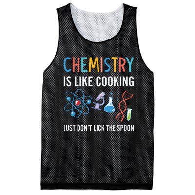 Funny Chemist Gifts Chemistry Is Like Cooking Science Nerd Mesh Reversible Basketball Jersey Tank