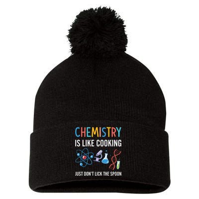 Funny Chemist Gifts Chemistry Is Like Cooking Science Nerd Pom Pom 12in Knit Beanie