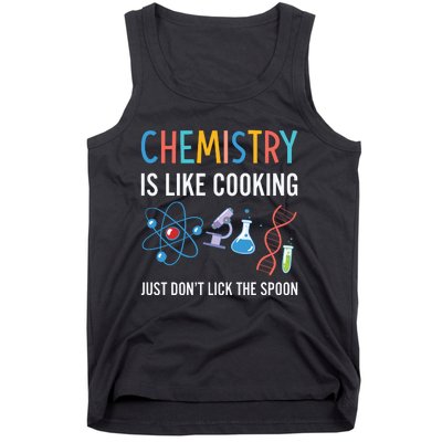 Funny Chemist Gifts Chemistry Is Like Cooking Science Nerd Tank Top