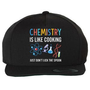 Funny Chemist Gifts Chemistry Is Like Cooking Science Nerd Wool Snapback Cap