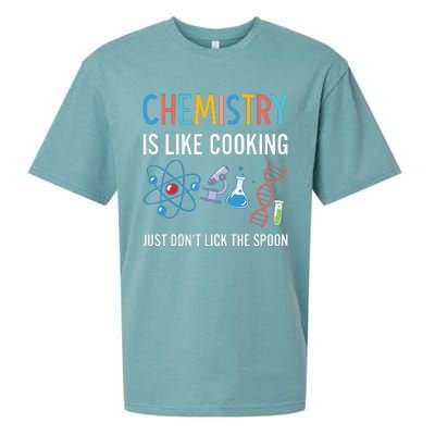 Funny Chemist Gifts Chemistry Is Like Cooking Science Nerd Sueded Cloud Jersey T-Shirt