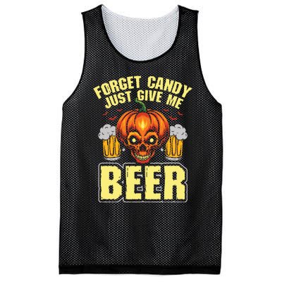 Forget Candy Give Me Beer Drinker Halloween Costume Mesh Reversible Basketball Jersey Tank