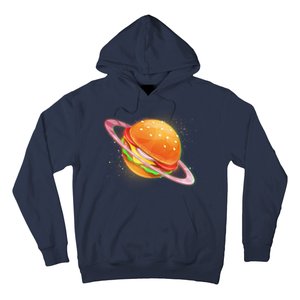 Funny Cosmic Galaxy Burger Planet Hoodie