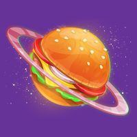 Funny Cosmic Galaxy Burger Planet T-Shirt