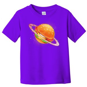 Funny Cosmic Galaxy Burger Planet Toddler T-Shirt