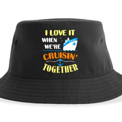 Family Cruise Group Cruise Humor Cruising Gifts Cute Cruises Sustainable Bucket Hat