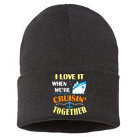 Family Cruise Group Cruise Humor Cruising Gifts Cute Cruises Sustainable Knit Beanie