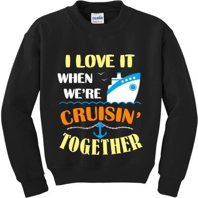Family Cruise Group Cruise Humor Cruising Gifts Cute Cruises Kids Sweatshirt