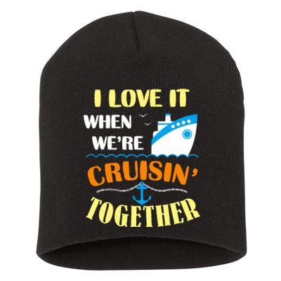 Family Cruise Group Cruise Humor Cruising Gifts Cute Cruises Short Acrylic Beanie