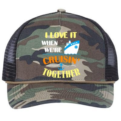 Family Cruise Group Cruise Humor Cruising Gifts Cute Cruises Retro Rope Trucker Hat Cap