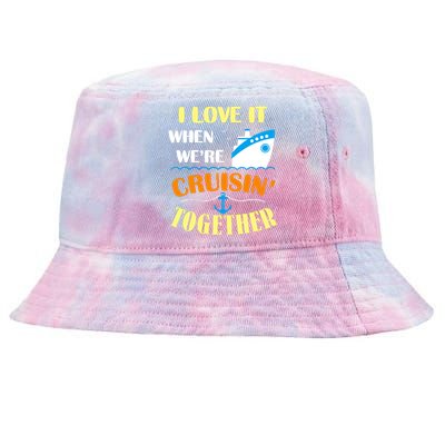 Family Cruise Group Cruise Humor Cruising Gifts Cute Cruises Tie-Dyed Bucket Hat