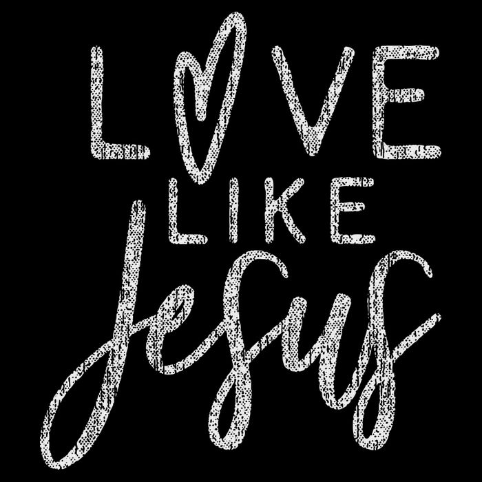 Forever Christian & Gear Cute Christian Love Like Jesus With Heart  Womens T-Shirt