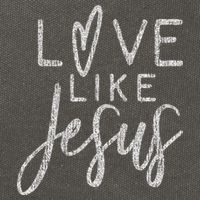 Forever Christian & Gear Cute Christian Love Like Jesus With Heart  Cotton Canvas Backpack