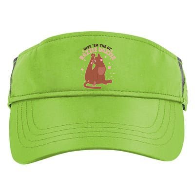 Funny Cat Give Em The Ol Razzle Dazzle Adult Drive Performance Visor